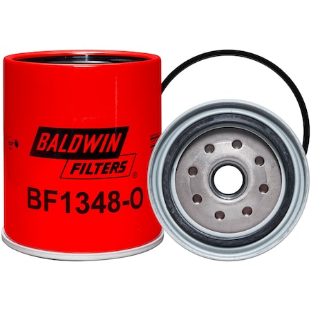 Baldwin Filters Fuel/Water Separator, 5-3/16x4-1/2x5 In BF1348-O